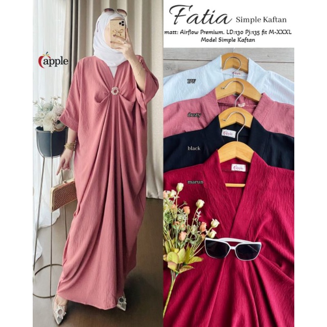 Fatia Dress Kaftan - APPLE