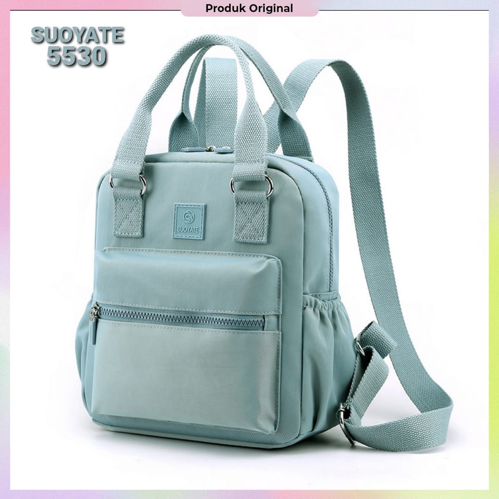 Tas ransel SUOYATE 5530 Original import tas wanita nilon waterproof tas ransel wanita import