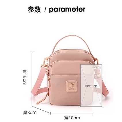 Tas selempang BOBO FASHION 9064 tas selempang wanita import waterproof tas wanita terbaru