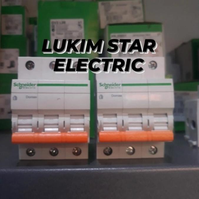 MCB DOMAE Schneider 6A/10A/16A/20A 3 Phase 3p 3phase mcb Schneider