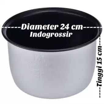 Panci daleman rice cooker ukuran 1,8 liter inner pot panci rice cooker