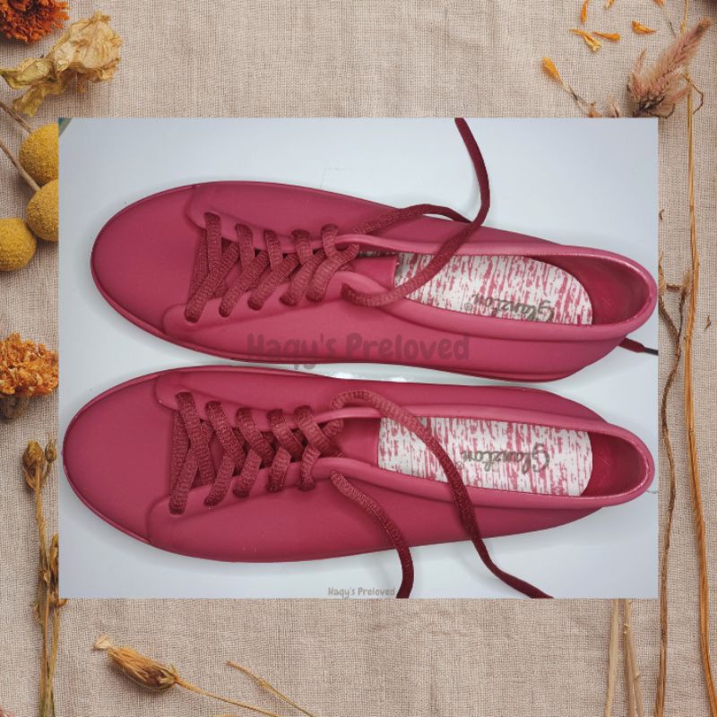 {PRELOVED} Sepatu Jelly Tali Glanzton