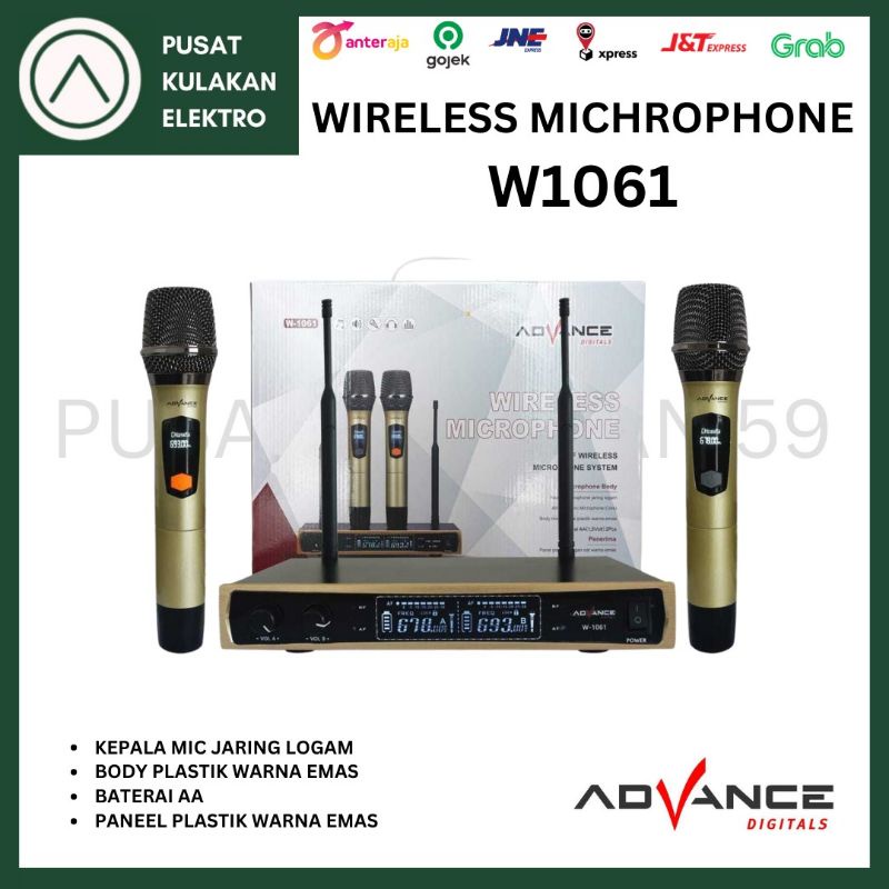 Wireless Microphone Advance W1061/Profesional Wireless Microphone Advance MIC 203