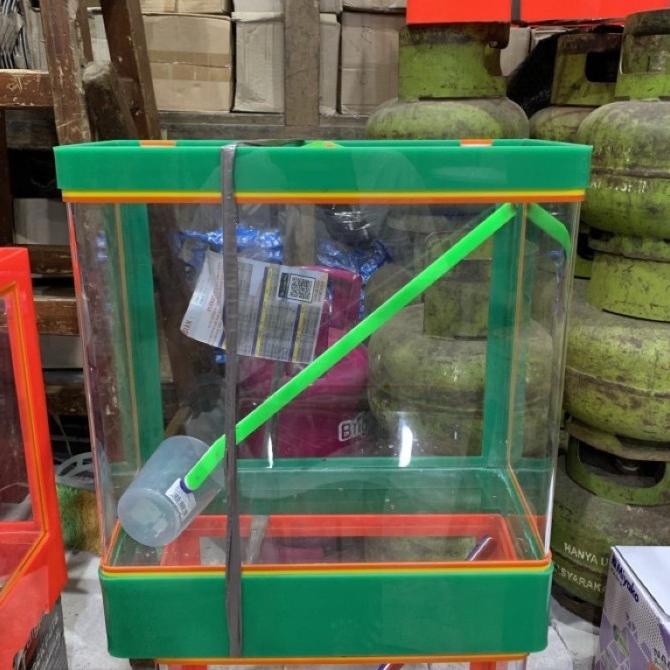 Aquarium Es Buah Acrylic + Gayung / Aquarium Es Kelapa Akrilik /