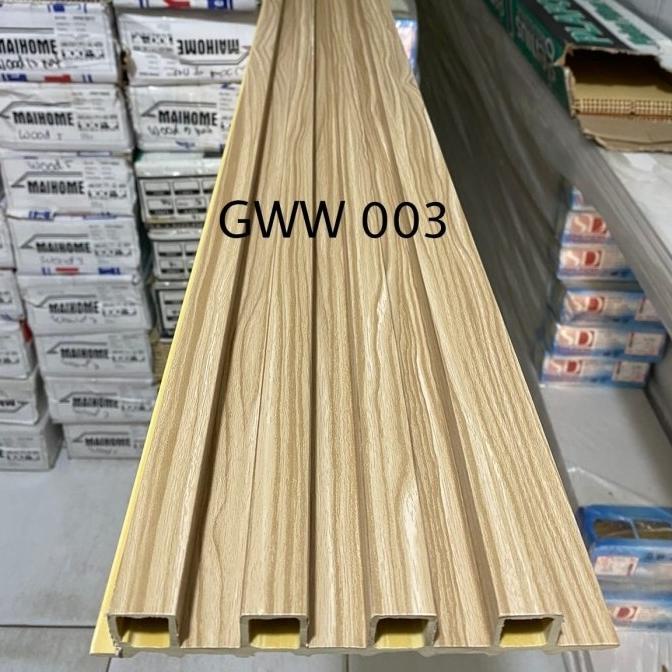 New Wallpanel Wpc Motif Kayu Wallpanel Dinding Wpc Dinding Golden Discount