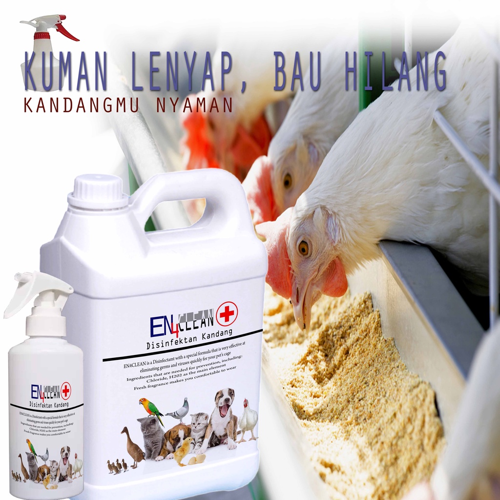 Spray Kandang sampai dengan 5L Desinfektan kandang ayam untuk menghilangkan kuman dan bau ayam EPS58 TKK3