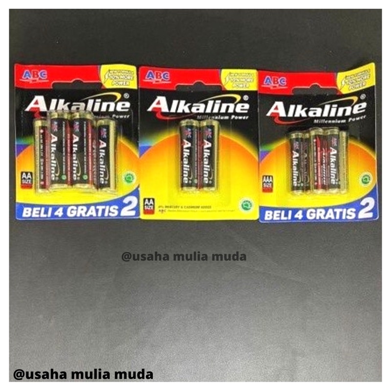 baterai ABC ALKALINE AA & AAA / Baterai ABC ALKALINE