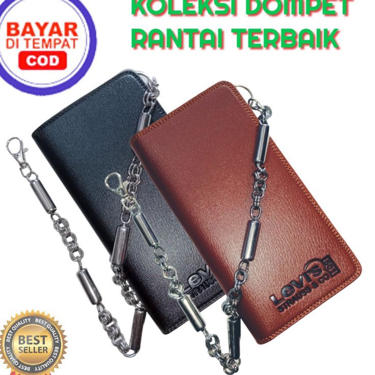AZ. STYLE-DOMPET PRIA RANTAI / DOMPET PANJANG/DOMPET KULIT • AI.25Jn23ᴿ