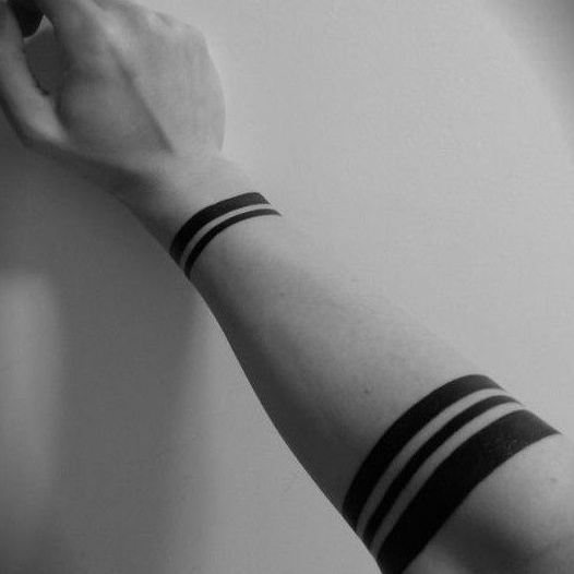 Viral Tato Temporer Tato Dybala Tato garis polos Tato Pria simple Stiker Tato Minimalis - GARIS HITA