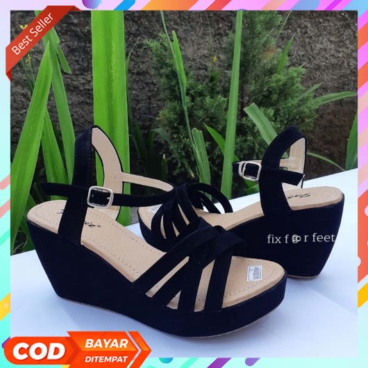 Ready！Sepatu Sandal Cewek Sepatu Flat Mules Ikan Ringan Ringan Fashion Style Sandal Rumah  Sendal We