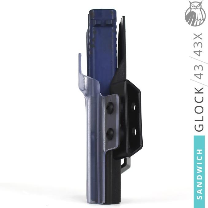 Kydex Holster Glock 43 43X G43 Owb Sandwich Style Pax Dynamics