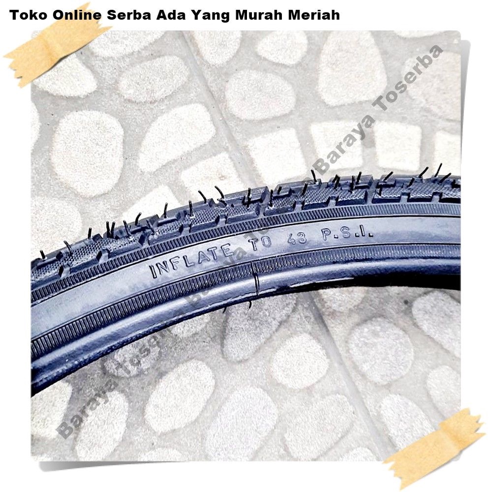 BAN LUAR LUCKY STONE 26 x 1.38 HITAM Sepeda Sparepart Termurah