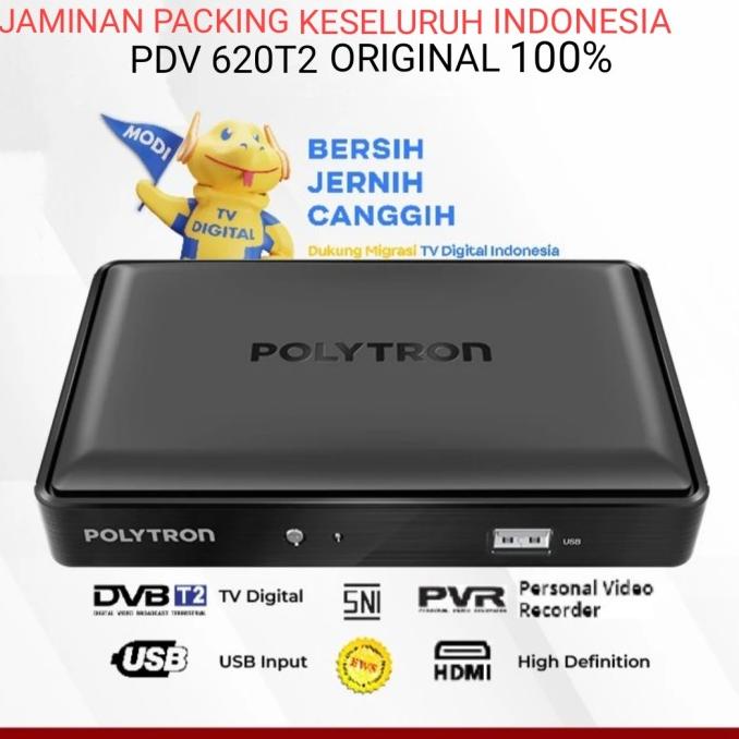 STB T2 Polytron set top box dvb t2 receiver tv digital PDV 600T2