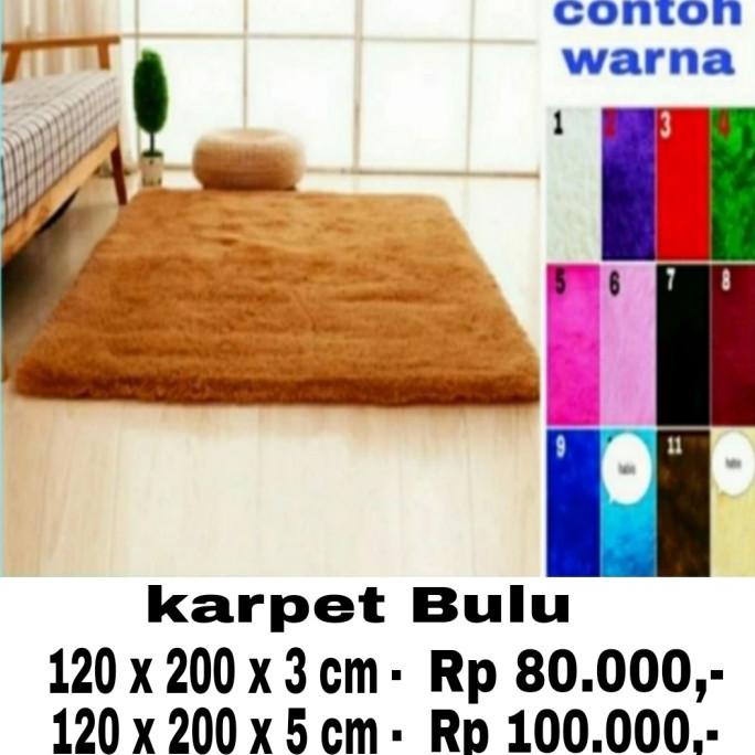 karpet bulu rasfur, 120 x 200 cm