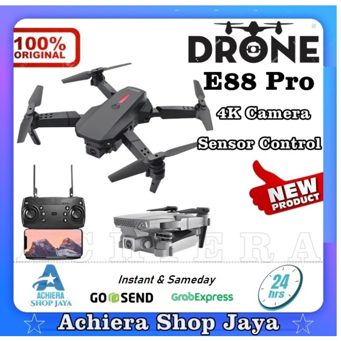 Drokam Rc Drone E88 Pro 4K Camera - Drone E99 Pro Dual Camera Mini Drone