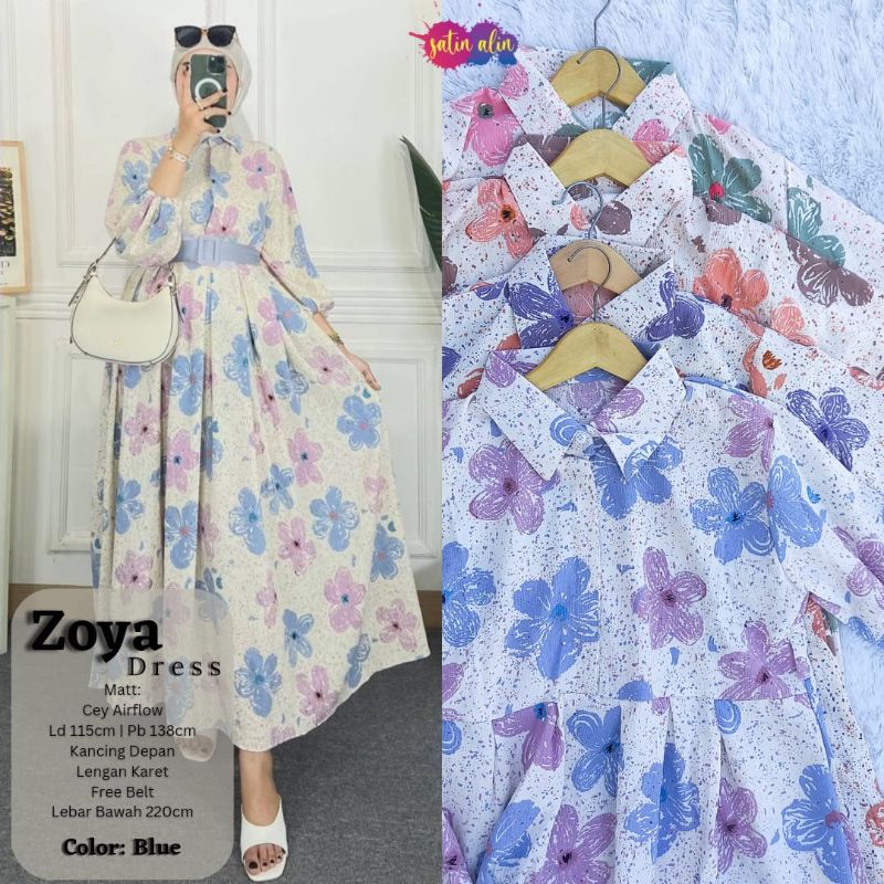 Dress wanita zoya maxy by Satin alin