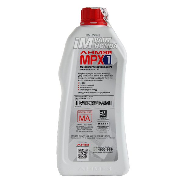 08232-2MA-K2LN3 AHM Oil Oli MPX1 1.2 L 1200 ML Sonic Supra CB CBR 150 R LED GTR JKT