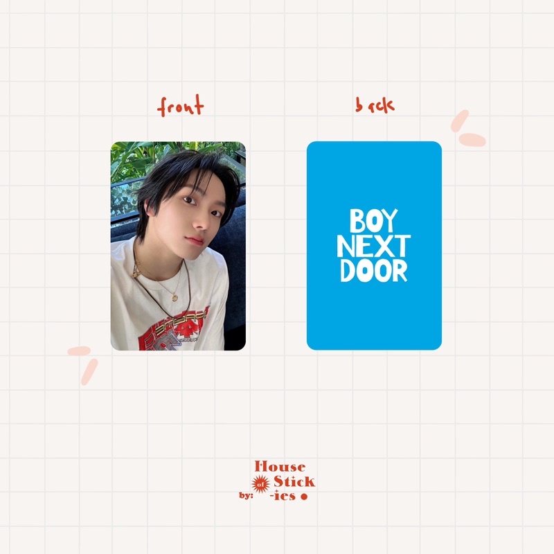 BOY NEXT DOOR Unofficial Photocard BF Selca Vol 1