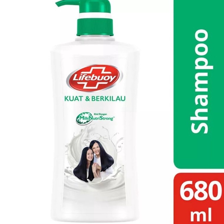 Termurah LIFEBUOY Shampoo Strong & Shiny 680ml / Shampoo 680ml Pump / Shampoo Lifebuoy 680 ml Pump