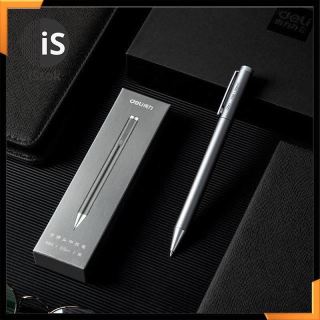 

DELI Pulpen Gel Tanda Tangan Aluminium Roller Ballpoint 0.5 mm 1 PCS - S99 - ISNEW