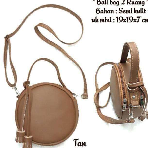 LAI290 Tas Selempang Wanita  Tas Slempang Bulat Import Murah Semi Korea Remaja Terbaru Ball Bag Slin