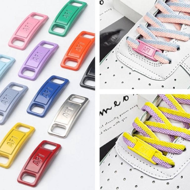 S88. AKSESORIS SEPATU PUTIH PRIA WANITA NIKE AIR FORCE 1 ASESORIS TALI PLAT METAL TAG AF1 RING AF1 p