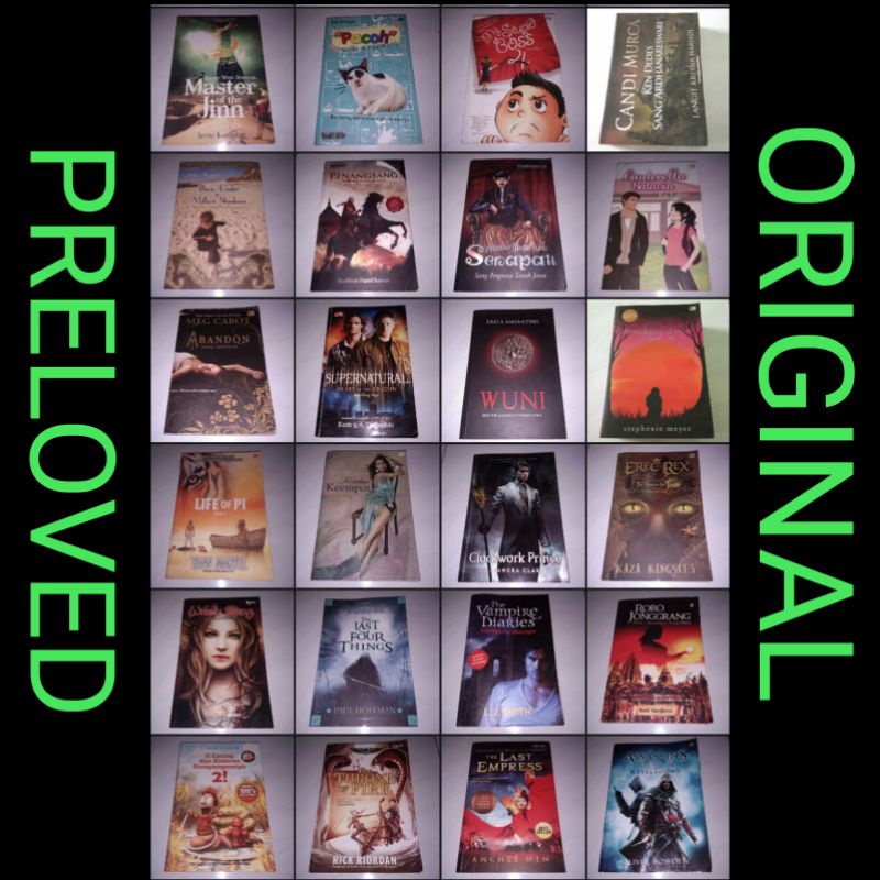 ( Preloved ) ( Original ) Obral Buku Bacaan Novel Bekas Preloved Original - Dee Lestari - Wulanfadi 