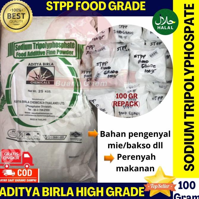 

Sodium Tripolyphosphate 100 gram HALAL / STPP / STPP Food Grade