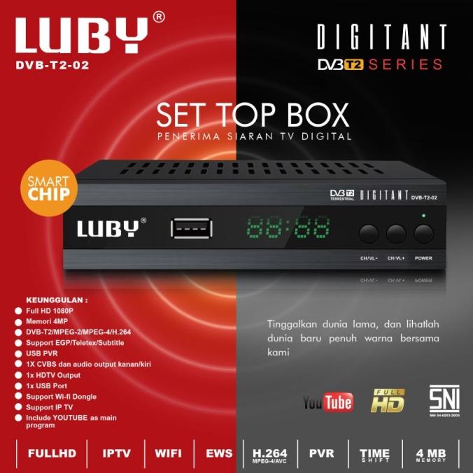 Luby Set Top Box DVBT2/C Receiver TV STB Digital DVB T2-01