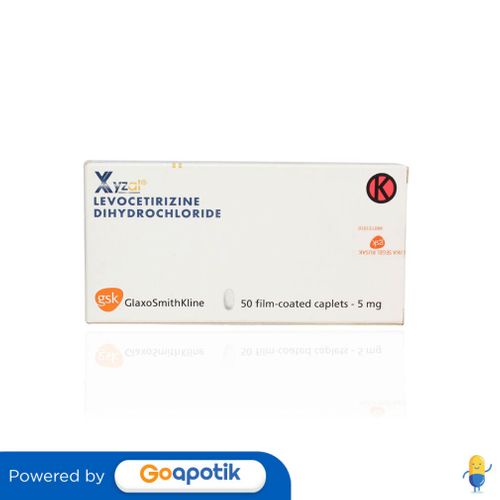 XYZAL 5 MG BOX 50 TABLET