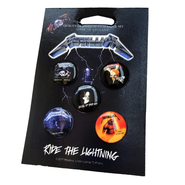 Terlaris Metallica Pin Badge Set Vol.1