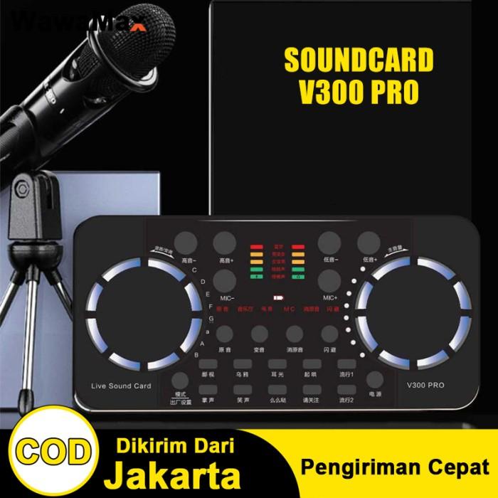 Soundcard  Audio Bluetooth Usb External Soundcard Live Microphone V300 Pro Live