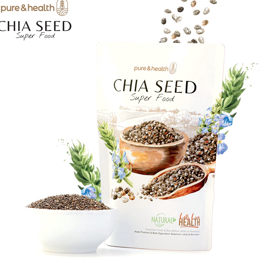 

Termurah | KP8 | Chia Seed 250 grams Organik Black Chiaseed Diet Original Natural Super Food