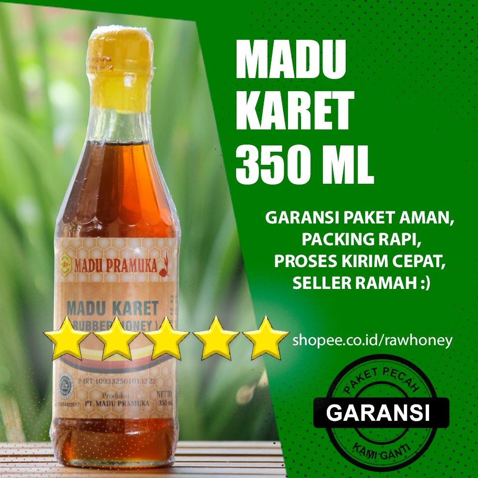 

Madu Karet Pramuka 350 ml - Madu Pramuka Asli Murni Original - 100% Raw honey - unpasteurisasi Honey Best Seller