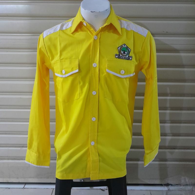 Kemeja Partai GOLKAR Seragam Golkar Lengan panjang