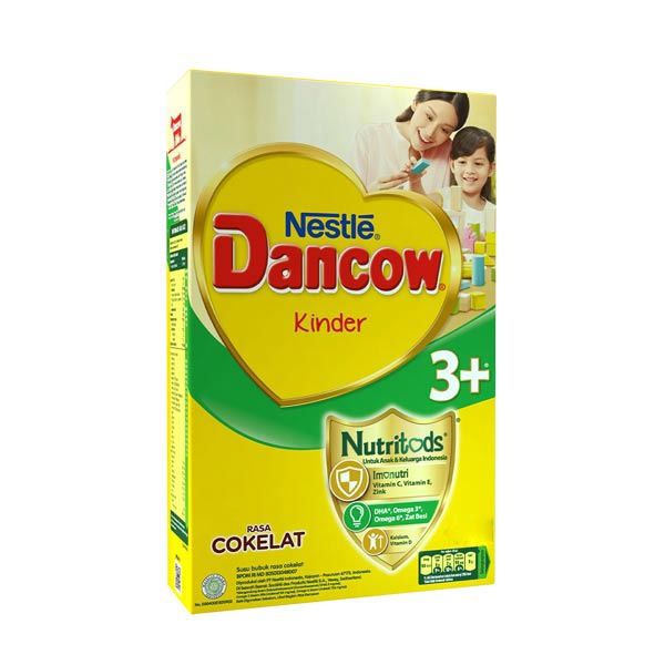 DANCOW CHOCOLATE PREBIO 3 + BOX 750 GR - SUSU COKELAT