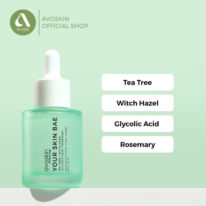 AVOSKIN YSB Serum Tea Tree + Witch Hazel + Glycolic Acid Rosemary