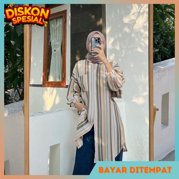 Tunix Syari Bsju Blouse Panjang 2023 Termurah Tunik Keren Dan Modis Cewek Dress Kombinasi Kualitas I