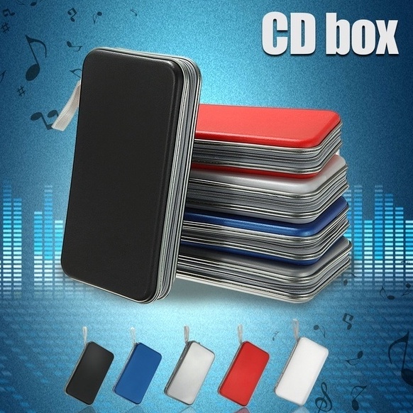 ®|TerkiniTempat Kaset Tas CD DVD Holder Disc Storage 80 Disc Hardcase❃