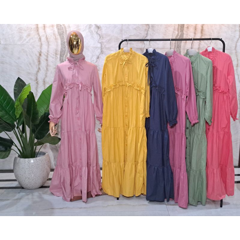 Gamis Keyza Cotton Polos