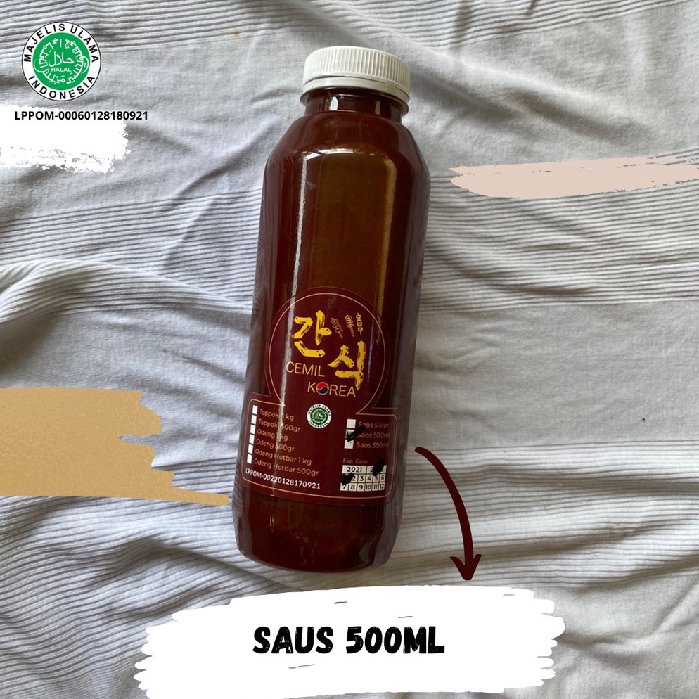 

2.2 STOK READY Saus Topokki khas Cemil Korea isi 500 ml