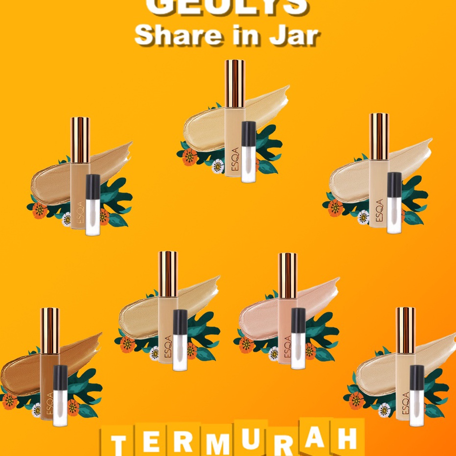 [KODE BJHUY] [SHARE IN JAR] ESQA Flawless Liqud Concealer Vustard Truffle Caramel Latte Vanilla Milk