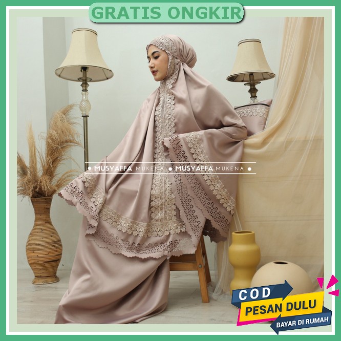 mikena Terusan Nura Series | Mukena Dewasa Travelling Rayon Ryn Super Jumbo Terlaris Rukuh Dewasa Mu