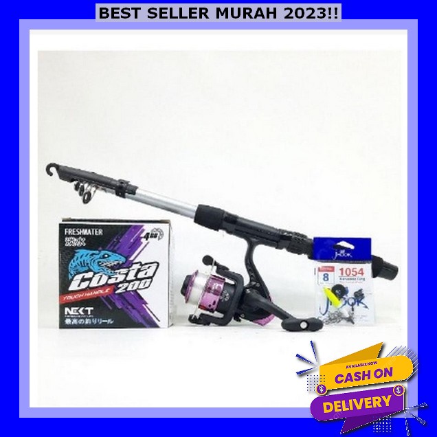 Pancing 1 Set Lengkap Kuat Casting Ikan Komplit Aksesoris Murah Alat Pancing 1 Set Pancingan Set Len