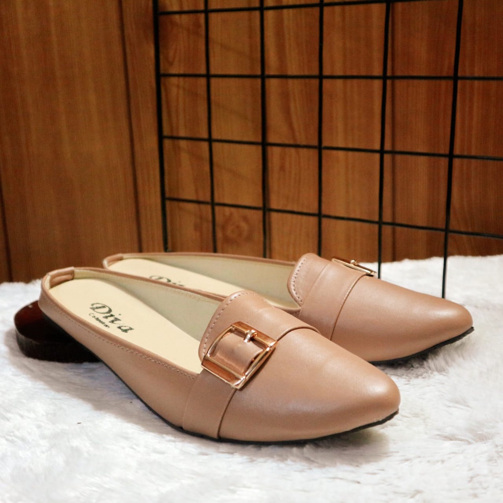 Sepatu Slop Wanita CASSIE Flat RD 03