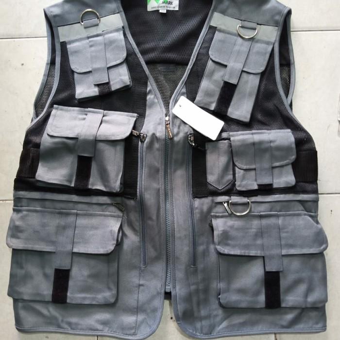 Best Seller Rompi Safety Proyek Mark Kualitas Eksport Kantong 10 Full Reflektor