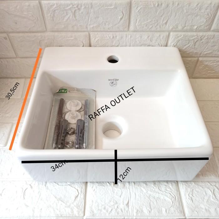 Kujo Wastafel Sericite Wb2027-Wastafel Cuci Tangan-Wastafel Gantung