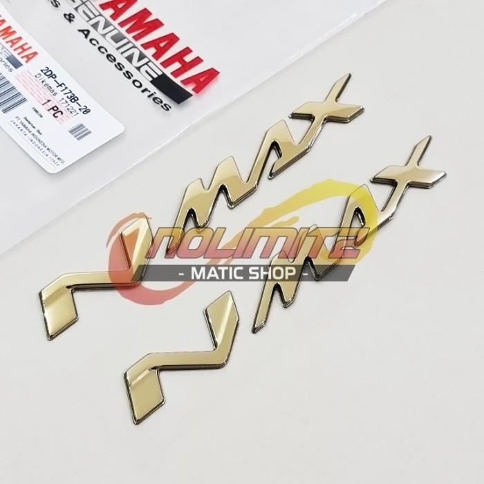 Emblem Emblem Logo 3D Timbul Ori Genuine Parts Nmax Gold