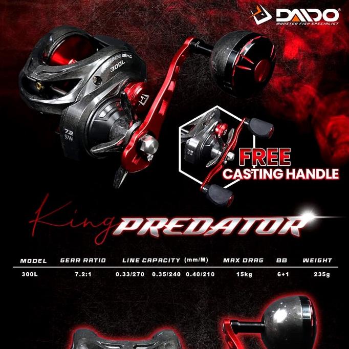 NEW  Reel Daido King Predator 300L
