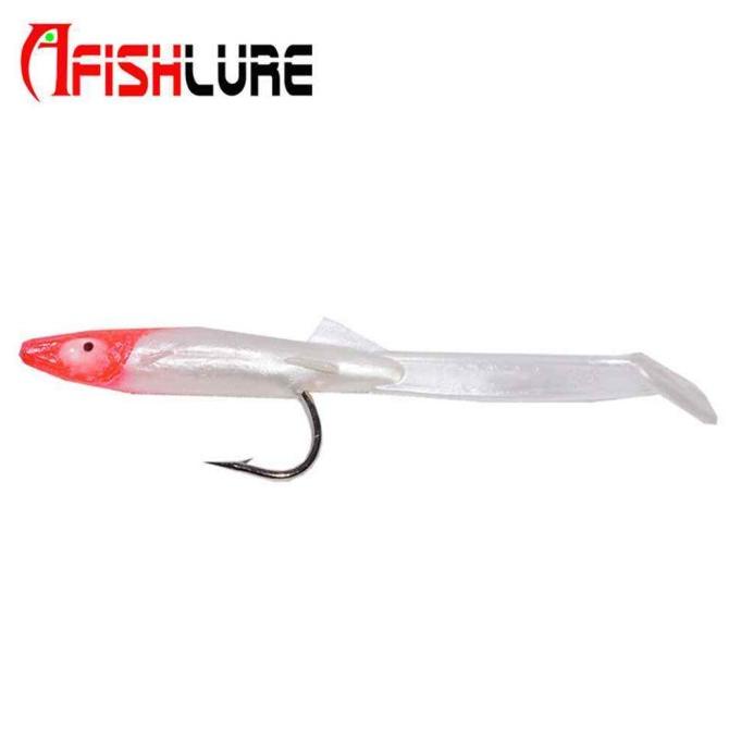 NEW  6 Buah/Set Umpan Belut Laut Lembut 80Mm/2.3G Umpan Belut Palsu